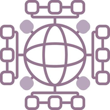 Global Network Shadowed Web Token vector