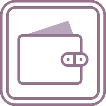 Wallet Shadowed App Object vector