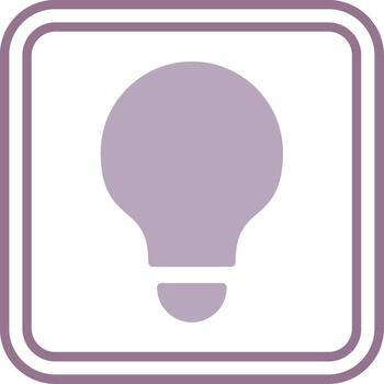 Bulb Futuristic App Block vector