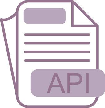 API Gradient Shape Badge vector