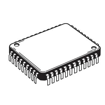 illustration of an electronic integrated circuit component in black and white design perfect for tech and engineering projects vector