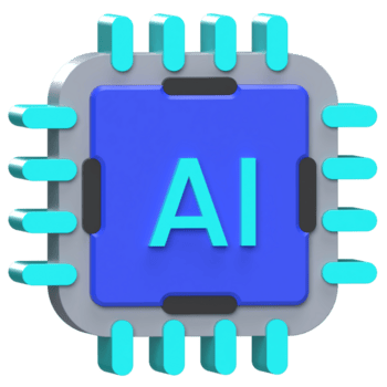 ai CPU spaander icoon kunstmatig intelligentie- bewerker png