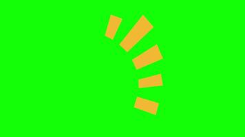 focado elemento animação em verde tela realçar e Holofote efeito video