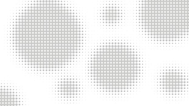 Overlay effect with circles in halftone style vector