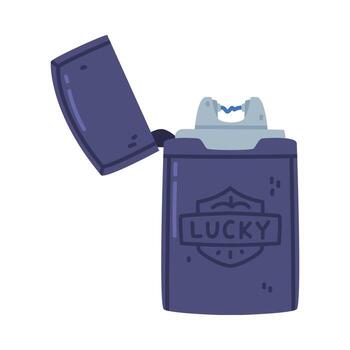 Electric Arc Lighter as Portable Device for Igniting Cigarette and Generating Flame Illustration vector