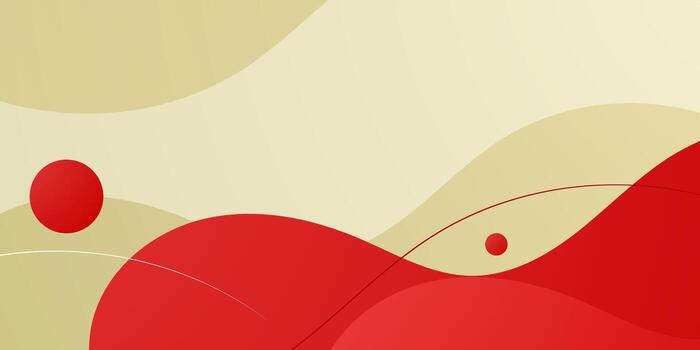 Abstract colorful wave fluid red shape pattern on bright background, Simple and trendy banner background. vector