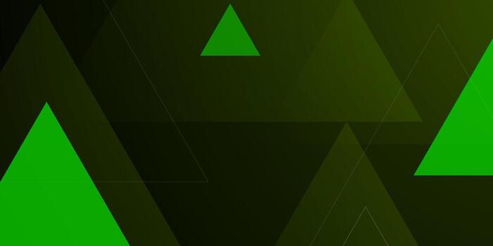Abstract dark green triangle overlap pattern background. Cool design for template banner background. vector