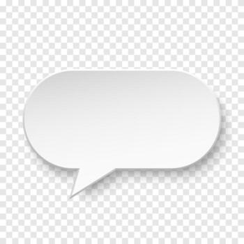 white blank paper speech bubble on background. Oval shape. Template for your design. vector