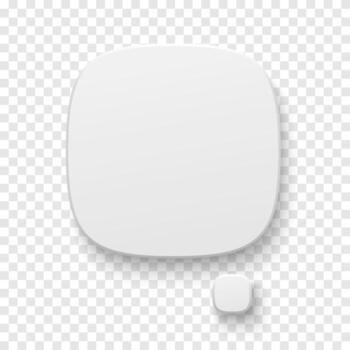 white blank paper speech bubble on background. Squircle shape. Template for your design. vector