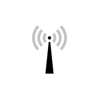 Grey Phone Signal Wi-fi Indicator Icon vector