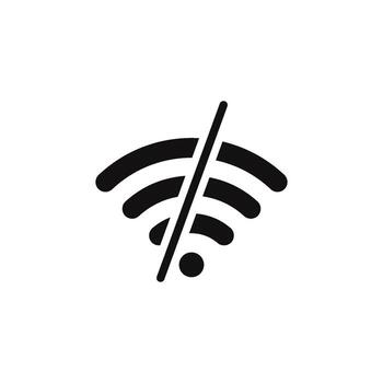 plane mode Phone Signal Wi-fi Indicator Icon vector