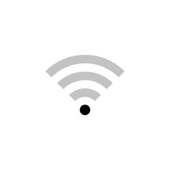 gris curva teléfono señal Wifi indicador icono ilustración vector