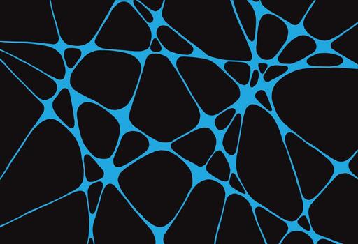 Abstract Blue Neural Network Digital Background vector