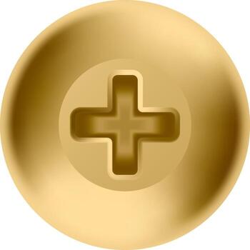 Golden plus sign button with transparent background, perfect for graphic design projects, web design, user interfaces, and other creative applications requiring a visually appealing plus symbol vector