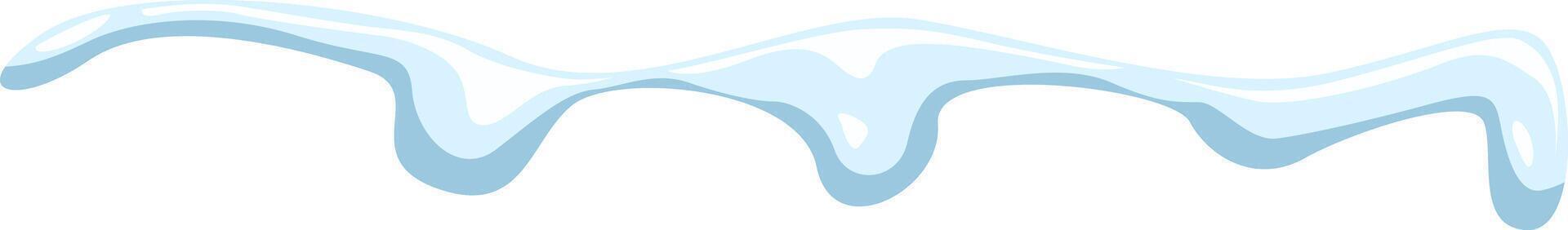 sin problemas mezcla derritiendo nieve y goteo carámbanos en contra un prístino blanco fondo, creando un cautivador invierno escena ese evoca un festivo y alegre atmósfera vector