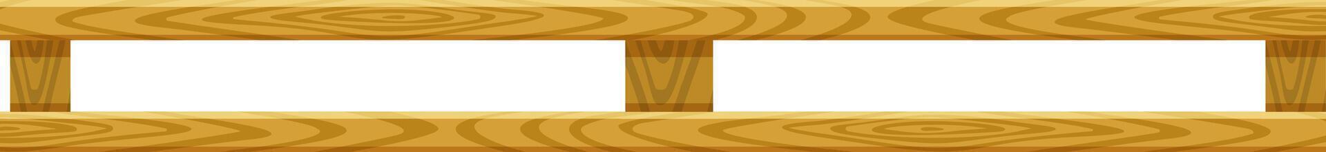 Wooden frame with transparent checkered background creating an empty space for custom content, ideal for presentations and graphic design projects vector