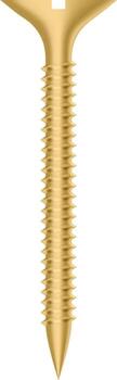 Gold screw isolated on transparent background, macro close up showing threading detail, perfect for hardware, construction, and DIY projects vector