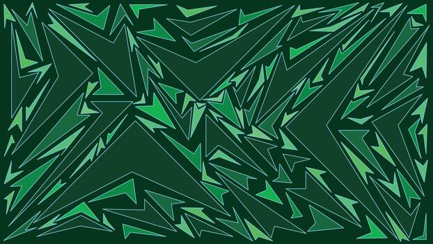 Geometric Abstract Green Triangular Shapes Pattern for Modern Digital Background vector