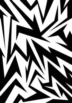 resumen irregular negro y blanco zigzag modelo antecedentes vector