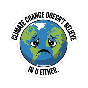 The earth is sad because of climate change isolated on white background the planet is in crisis and needs our help we must take action now to protect our environment and save the world vector