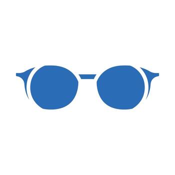 leyendo lentes color plano icono para digital y impresión proyectos vector