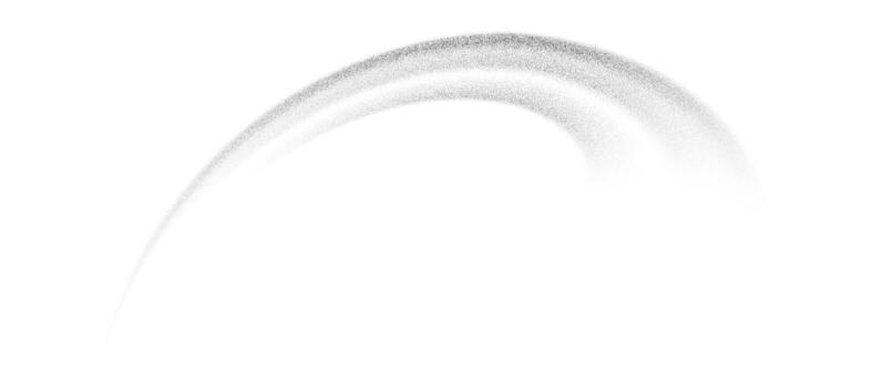 Grain textured wavy shape. Gradient black noise element. Fluid stipple, halftone splatter, dotwork. Isolated on white background. illustration. vector