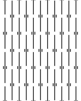 Black and white abstract long and short block line pattern design vector