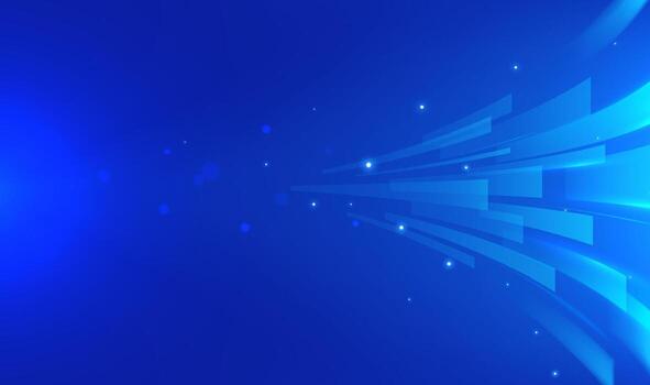 Blue abstract background with lines vector