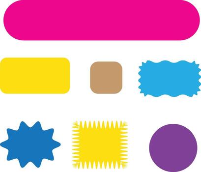 Abstract geometric composition with colorful design vector