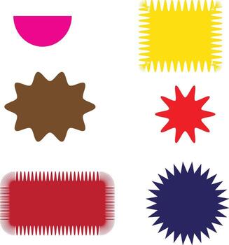 Abstract geometric design with colorful vector