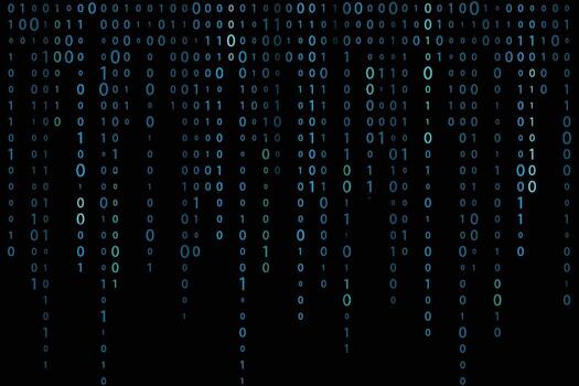 diseño de un fondo de pantalla presentando transmisión datos y digital binario código vector