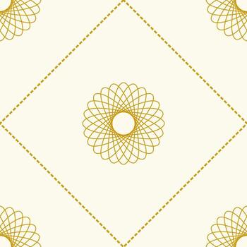 Background with interlocking lines resembling flowers vector