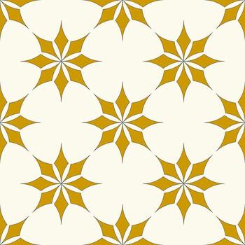 Geometric flower background arranged in a grid pattern vector