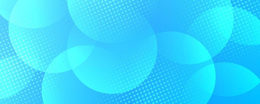 Blue abstract circles and dots background vector
