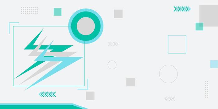 futurista resumen antecedentes con relámpago y geométrico formas vector