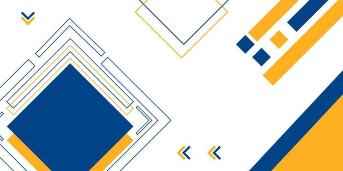 Modern Geometric Abstract Background with Blue and Orange Shapes vector