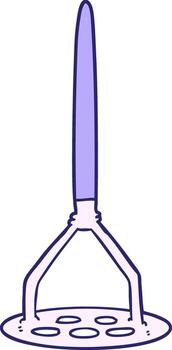 A purple handle with a handle on it vector