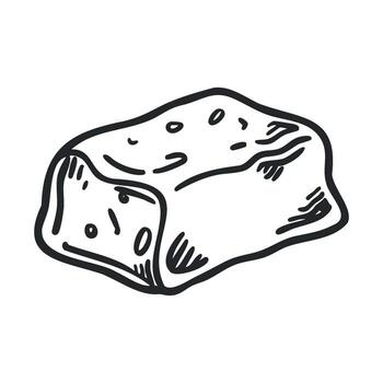 Unique texture of handmade soap displayed on a surface vector