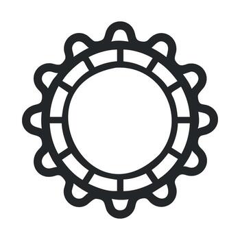 Unique circular design with intricate patterns for modern decoration vector