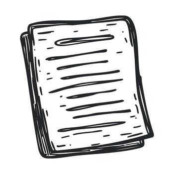 Blank notepad for creative writing and note taking projects vector