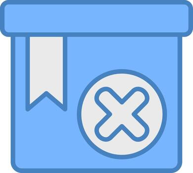 Rejected Gradient Shape Badge vector