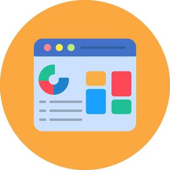 Dashboard Sleek Visual Module vector