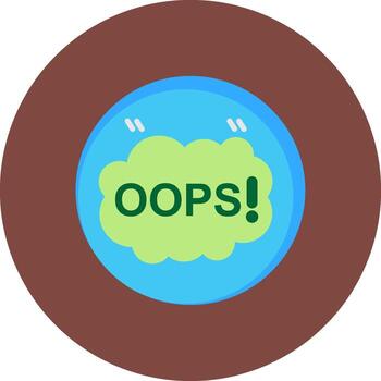 Oops Clear UX Token vector