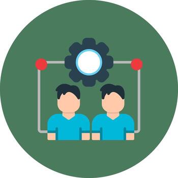 Interpersonal Skills Minimal Grid Mark vector