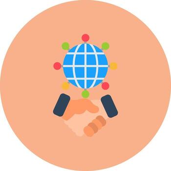 Global Elegant Grid Block vector