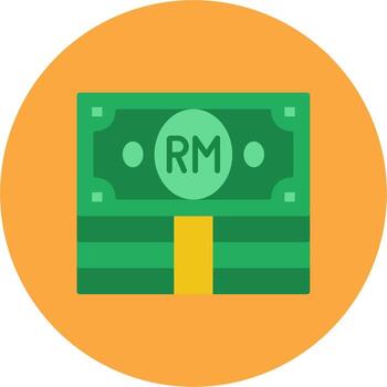 Ringgit Smooth Grid Mark vector