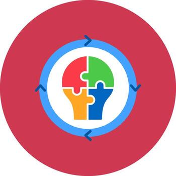 Problem Solving Iconic Web Pattern vector