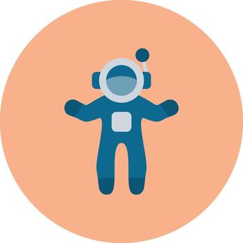 Astronaut Core Frame Pattern vector