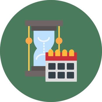 Sand Clock Futuristic Grid Block vector