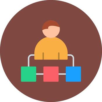 Organization Structure Digital Sketch Unit vector
